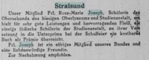 Ehrung 1927